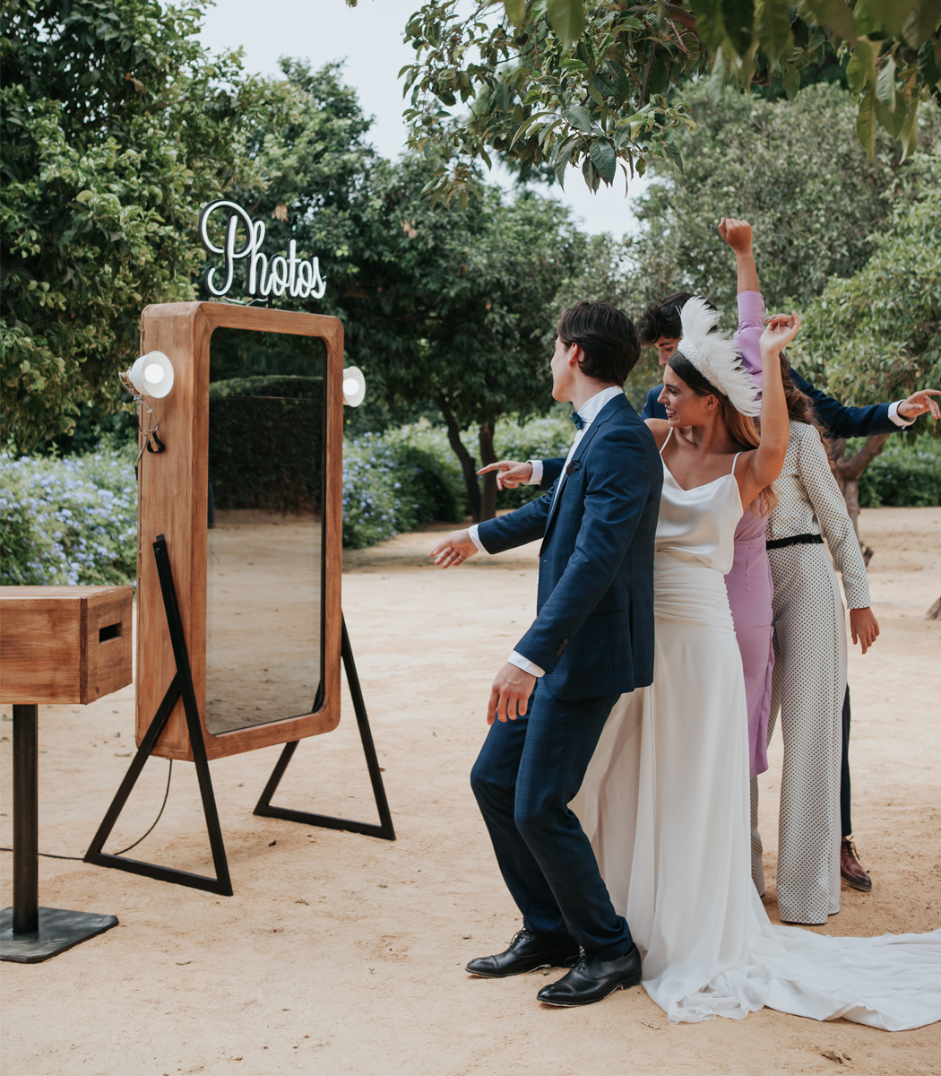 Fotomatón de espejo para bodas y eventos